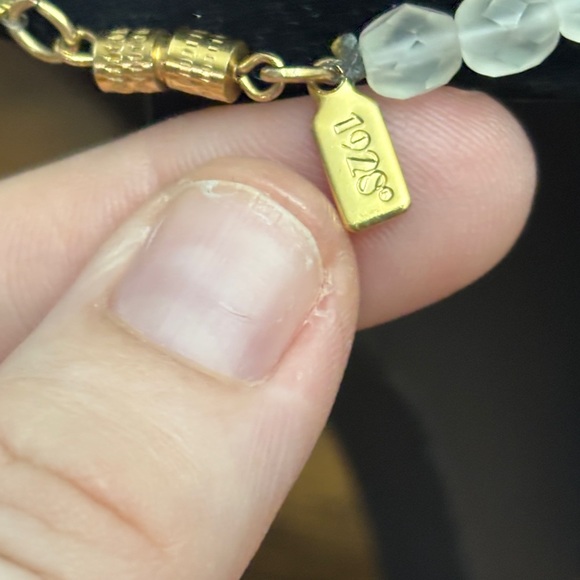 1928 Gold Set with Turquoise and Pink Accents - Picture 3 of 9